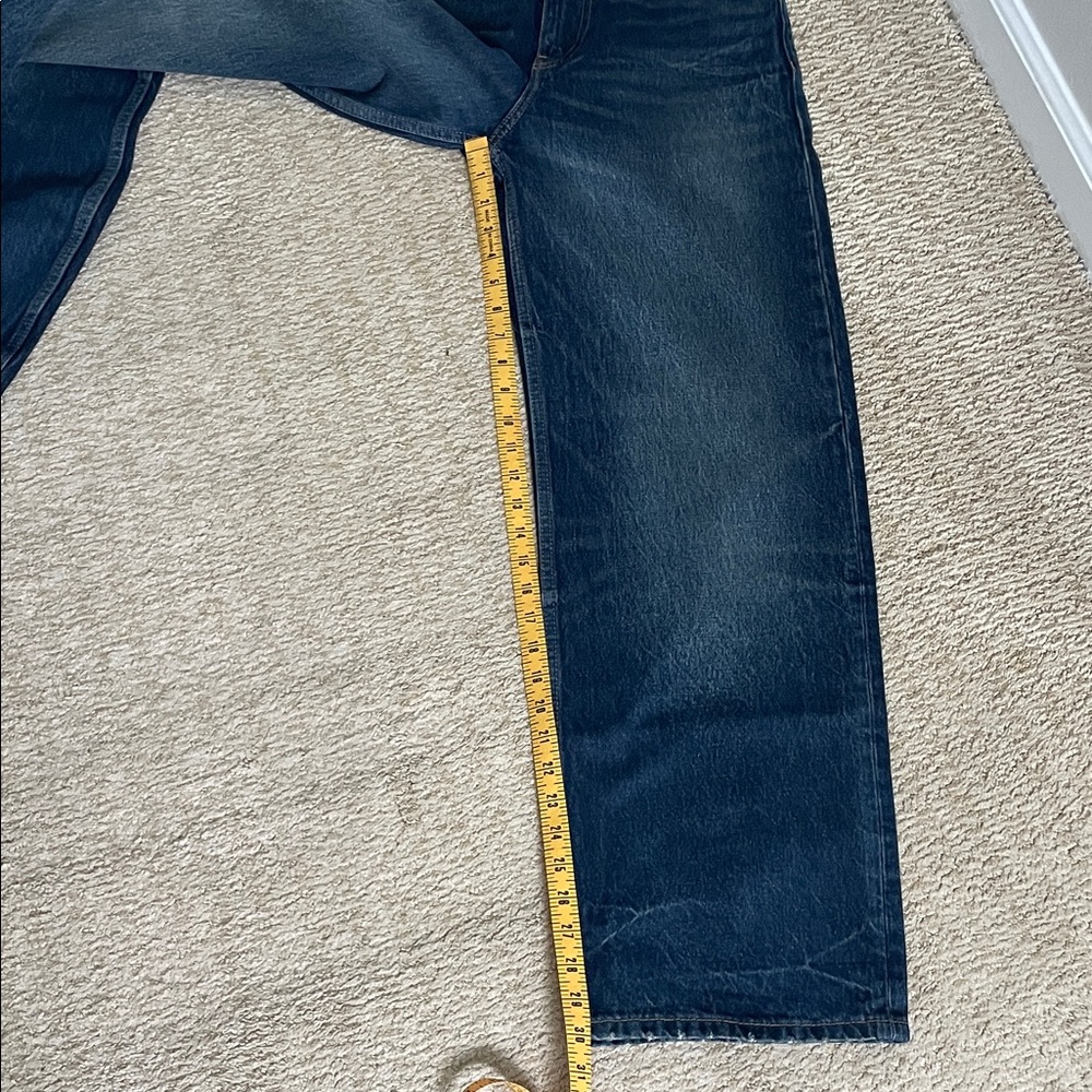 Zara Dark Blue Relaxed Jeans - Picture 5 of 6
